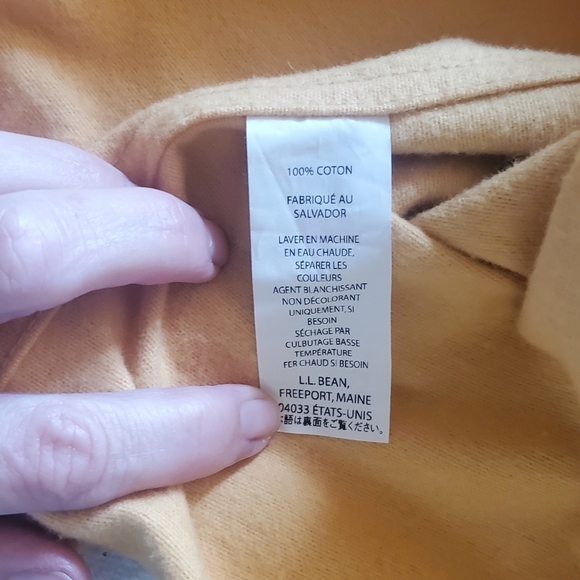 L.L. Bean Yellow Flannel Long Slv Casual Button Down Sz. XL Shirt - Picture 8 of 10